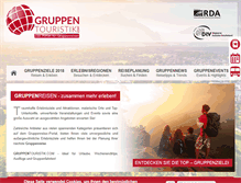 Tablet Screenshot of gruppentouristik.com